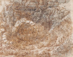 Un diluvio da Leonardo da Vinci