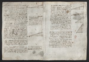 Disegni sui poteri e le forze meccaniche, percussione, gravità, moto, ottica e astronomia, con varie proposizioni aritmetiche e geometriche, illustrazione dal 
