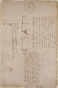 Note e schizzi sulla meccanica (di lato), dal 