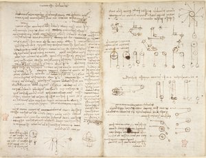 Note e diagrammi sulla meccanica, intitolati 