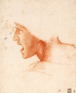 Studio di una testa di soldato per La Bataile d
