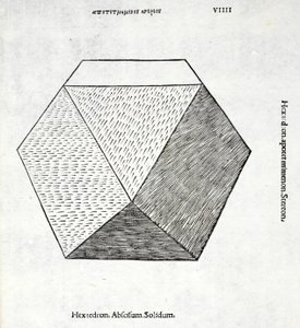 Hexaedron abscisum solidum, illustrazione da 