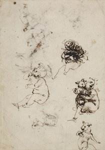 Leonardo da Vinci, object 1857,0110.1 - verso (British Museum) da Leonardo da Vinci