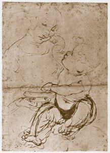 Madonna con il piatto di frutta, 1480-82 da Leonardo da Vinci