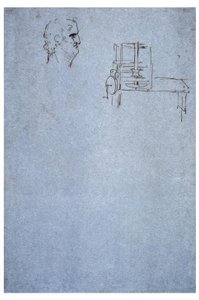 Ritratto maschile di profilo da Leonardo da Vinci