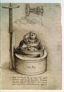 Ms. 8937, Codice Madrid I f.45r, molla temperata da Leonardo da Vinci
