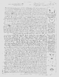 Pagina dal Codice Leicester, 1508-12 da Leonardo da Vinci
