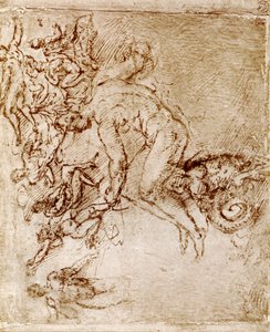 Schizzi a penna e inchiostro di Leonardo Da Vinci, 1913 da Leonardo da Vinci