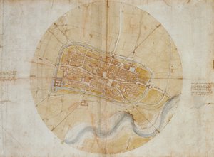 Pianta di Imola da Leonardo da Vinci