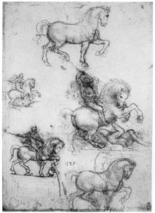 Studi per il Monumento Trivulzio da Leonardo da Vinci