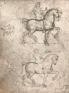 Studio per il Monumento Sforza, c1482-c1499 da Leonardo da Vinci