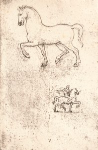 Studio per il Monumento Sforza, c1482-c1499, 1883 da Leonardo da Vinci