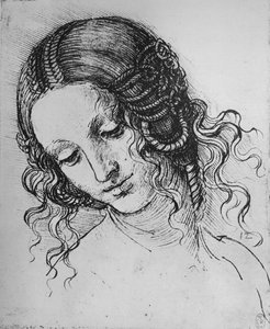 Studio di una testa di donna, c1480 1945