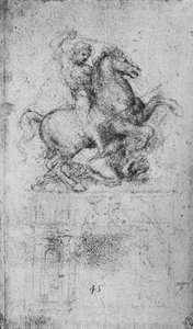 Studio di un Monumento Equestre da Leonardo da Vinci