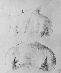 Il busto di un bambino, viste frontale e posteriore, c1480 1945 da Leonardo da Vinci