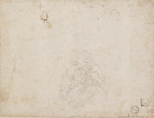 La Vergine e il Bambino adorati da Leonardo da Vinci