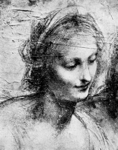 La testa della Madonna, XV secolo 1930s da Leonardo da Vinci