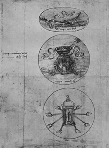 Tre emblemi, c1480 1945 da Leonardo da Vinci