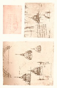 Tre disegni del Duomo di Milano, c1472-c1519 1883 da Leonardo da Vinci