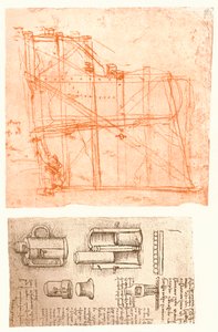 Due disegni, c1472-c1519 1883 da Leonardo da Vinci