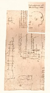 Due disegni che illustrano la teoria delle proporzioni della figura umana, c1472-c1519 1883 da Leonardo da Vinci