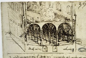 Pianificazione urbana: piano architettonico (39) di Leonardo da Vinci - Biblioteca dell