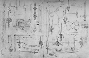 Varie armi di offesa e difesa da Leonardo da Vinci