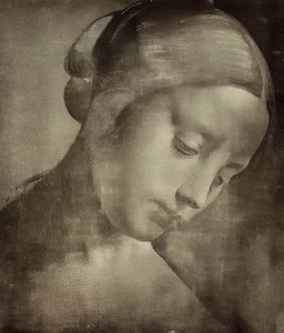 Testa femminile da Leonardo da Vinci