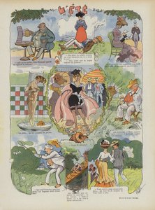 Estate. Illustrazione per Le Rire da Leonce Burret