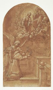 Un francescano inginocchiato (Francesco d