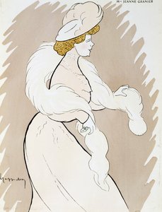 Attrice Jeanne Granier, disegno di Leonetto Cappiello da Leonetto Cappiello
