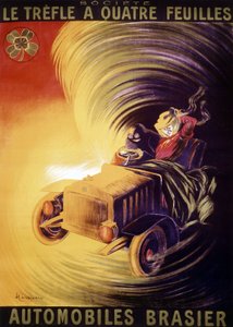 Pubblicità di Leonetto Cappiello per le auto Brasier in Francia intorno al 1900 da Leonetto Cappiello