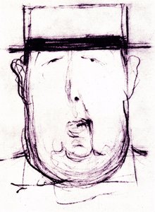Vignetta dello scrittore irlandese Oscar Wilde (1854-1900) di Leonetto Cappiello (1875-1942) 1899 da Leonetto Cappiello