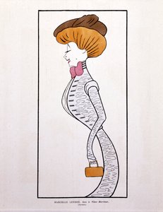 Marcelle Lender, in "Le Vieux Marcheur", fumetto da Leonetto Cappiello