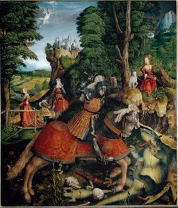 San Giorgio che uccide il Drago da Leonhard Beck