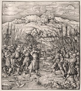 La battaglia contro la Compagnia Blu, 1512-1518 da Leonhard Beck