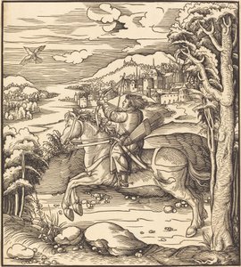 Il principe alla cattura degli uccelli da Leonhard Beck