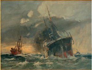 Vapore Woermann passa Elbe 3