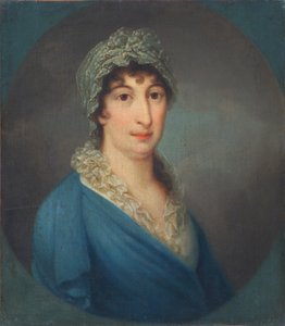 Dama in abito blu