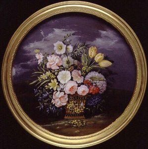 Fiori in un paesaggio aperto da Leopold Brunner