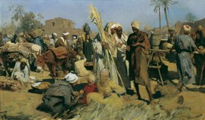 Mercato della canna da zucchero da Leopold Carl Muller