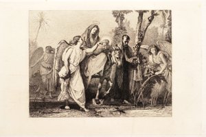 La fuga in Egitto da Leopold Flameng