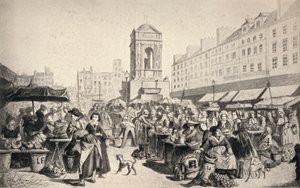 Il Marché des Innocents, 1915 da Leopold Flameng