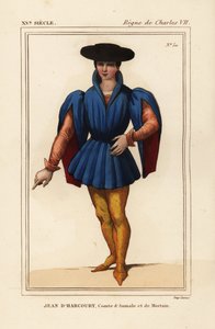 Jean VIII di Harcourt, cavaliere francese, Conte di Aumale e Mortain