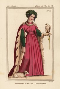 Madeleine de France, contessa di Foix, figlia del re Carlo VII di Francia da Leopold Massard
