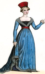Marie de Fayel moglie di Renaud-de-Nanteuil e madre di Marguerite-de-Nanteuil, sotto il regno di Carlo VII