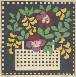 Cesto di fiori, 1907 da Leopoldine Kolbe
