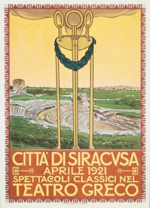 Poster pubblicitario per la stagione teatrale nell