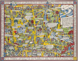 Mappa di Peter Pan dei Giardini di Kensington