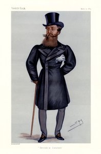 Maggiore Generale Henry Hope Crealock - ritratto in piedi con bastone e cilindro